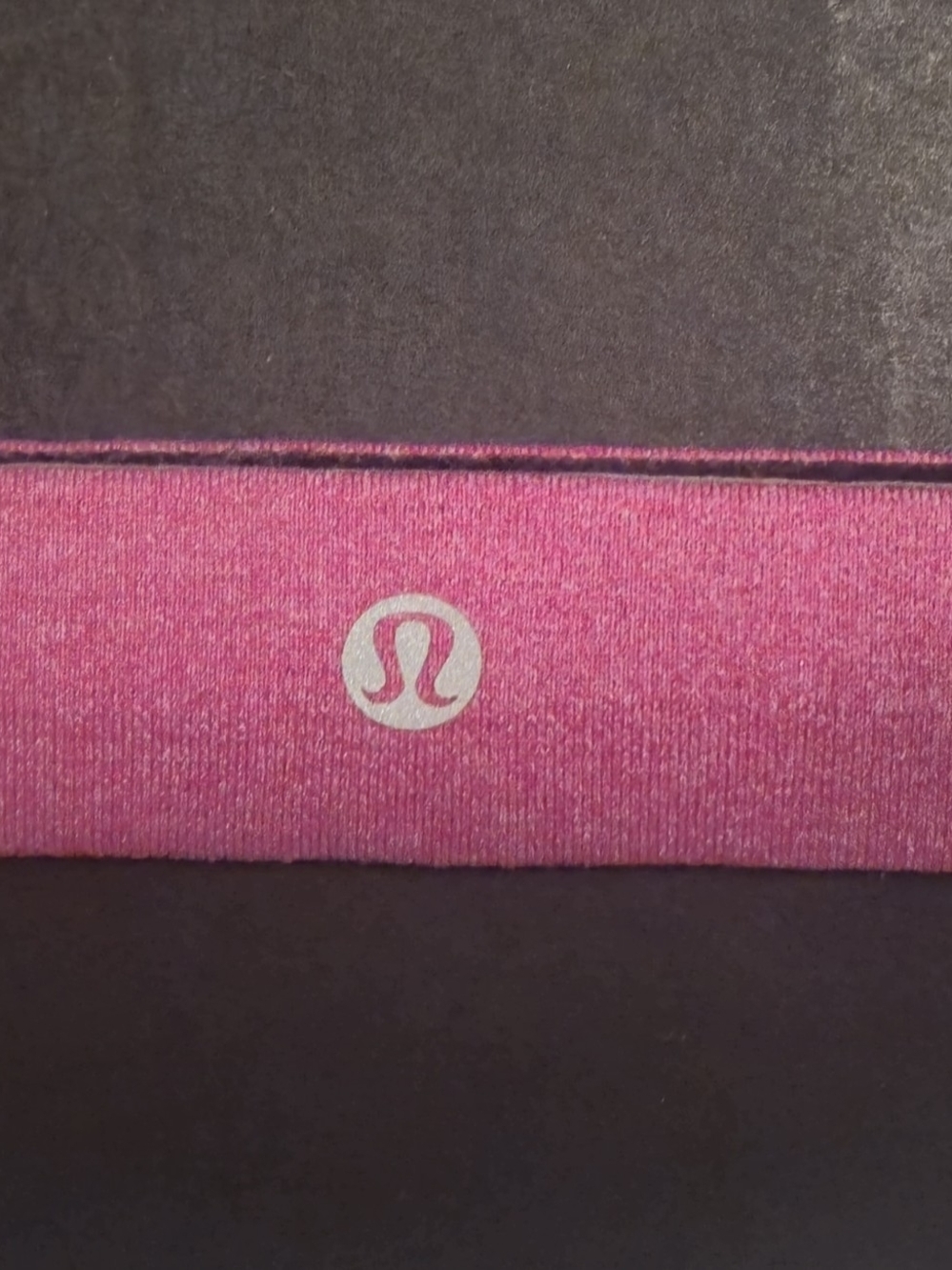 lululemon athletica Heathered Pink Stretch Headband